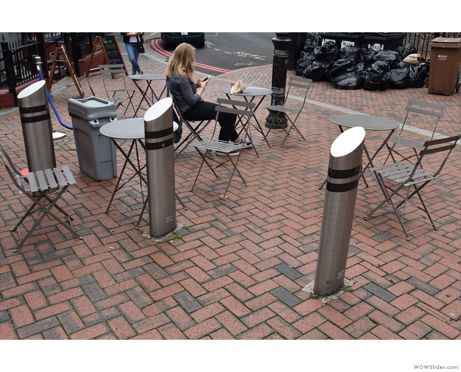 ... and four more in amongst the bollards to the right.