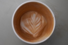 Only in this instance, I didn't. Some milk remained in the cup, preserving the latte art!
