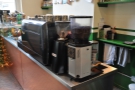 The (coffee) business end of the counter.