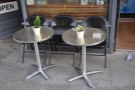 There are also tables should you want to sit outside on the relatively quiet Queen Street.