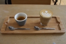 I also had this beauitfully presented espresso flight, made with the Roan Blend...