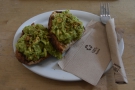 ... which consisted of the avocado toast...