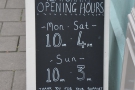 Take note of the temporary opening hours.