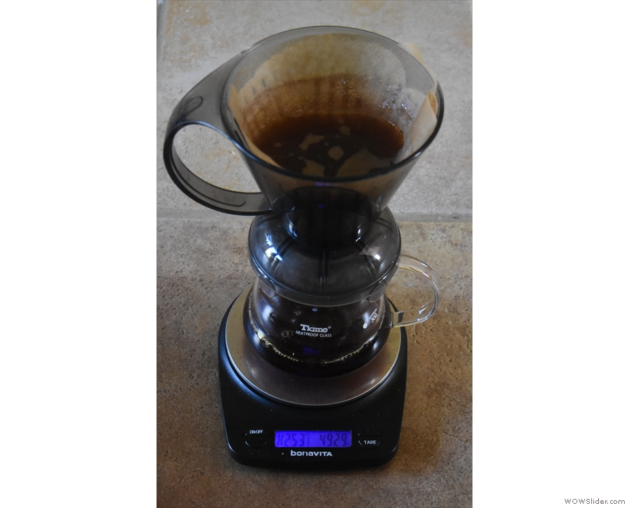 ... or my Clever Dripper. For the filter roast, I either used the Clever Dripper...