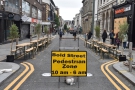 Staying in Liverpool, Bold Street has been temporarily pedestrianised, allowing...