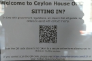 There's also a QR Code where you can check in.