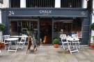 Chalk Coffee, on Watergate Street, looking remarkably similar to how it did on my visit...