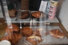 Everything's coooked in the downstairs kitchen, with the pastries displayed in a case...