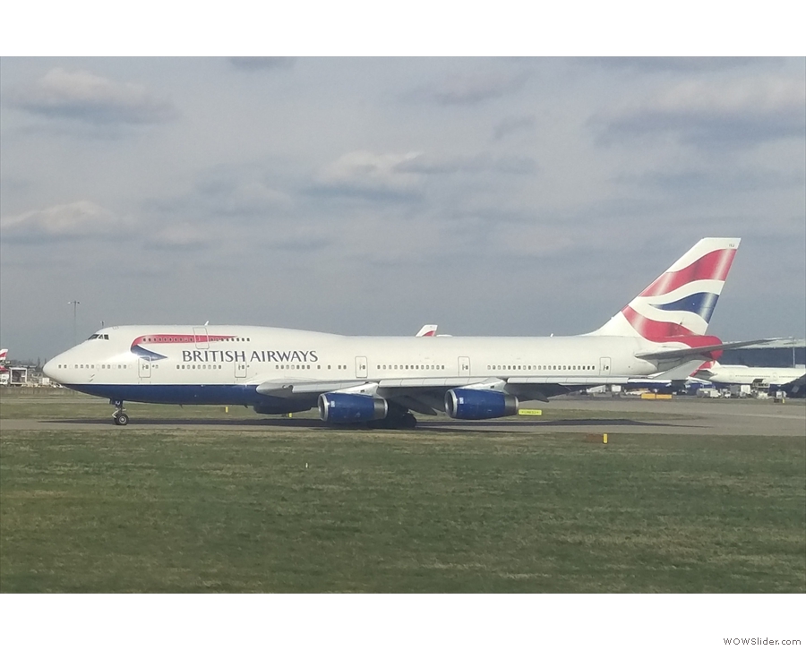 ... numerous photos of British Airways 747s, on which I mostly flew, all the way to...