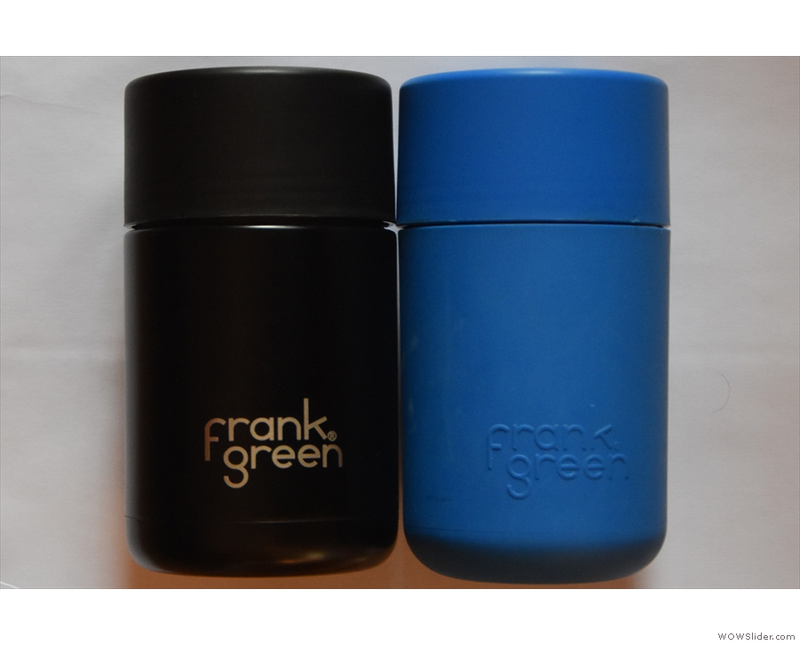 ... has exactly the same external dimensions as the original 12 oz (in blue).