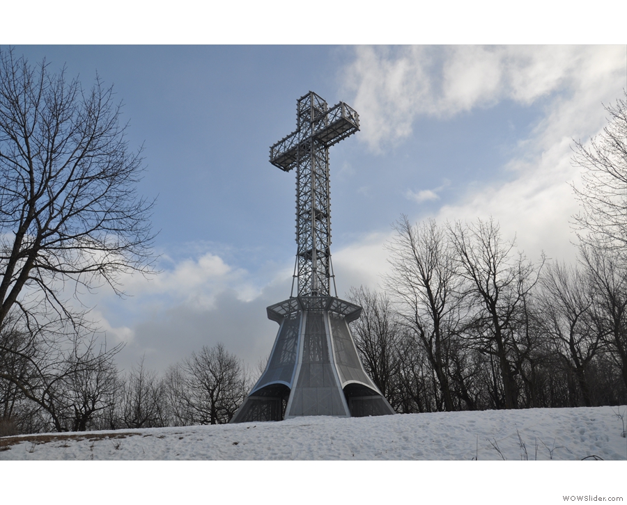 ... where there's this cross, built in 1924.