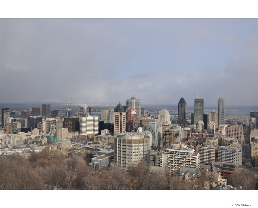 Here's downtown Montreal and McGill University again...