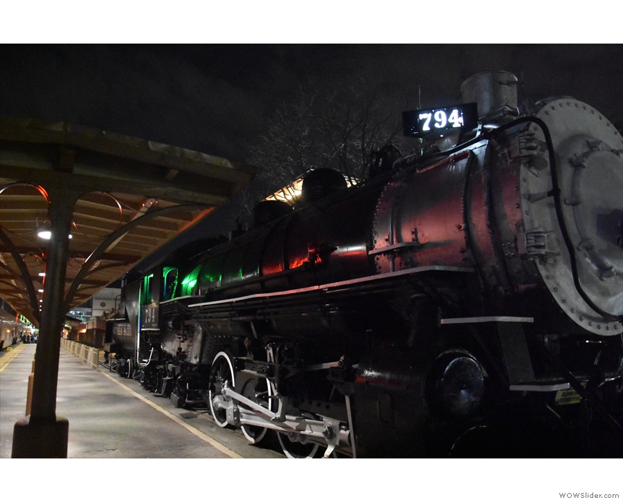 ... an old Southern Pacific steam locomotive, No. 794, to be precise.