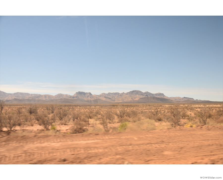 At this point, the track runs very close to the Mexican border, so I think those distant...