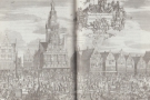 ... from the British Library. This is the Cheese Market at Alkmaar from 1674...