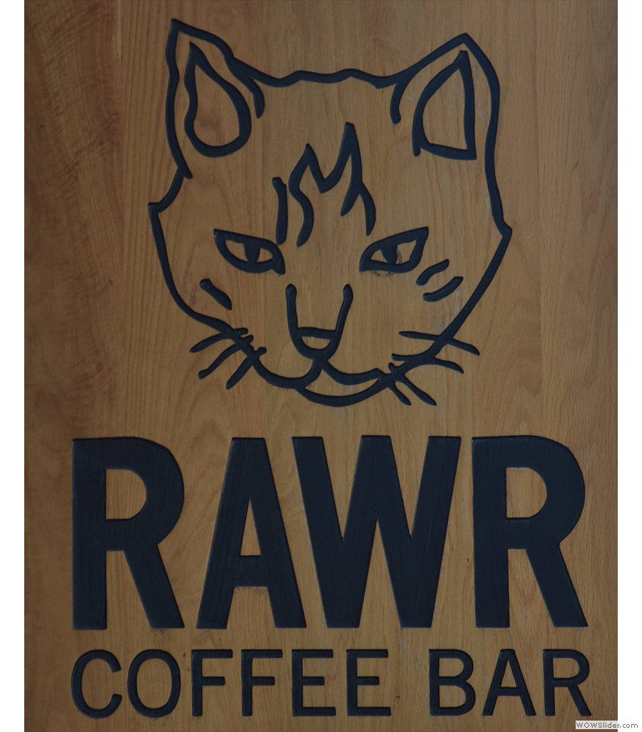 RAWR Coffee Bar, a speciality coffee shop inside a cat cafe in Oakland, California.
