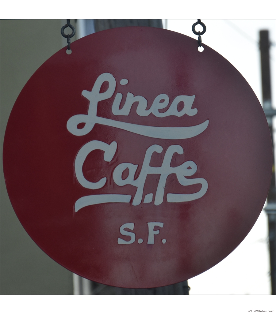 Next, Linea Caffe, with the house blend: well-balanced, smooth and surprisingly dark.