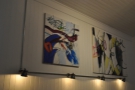 Some of the artwork on the walls.