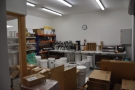 The tubs then make their way over to the packing room in the other building, where...