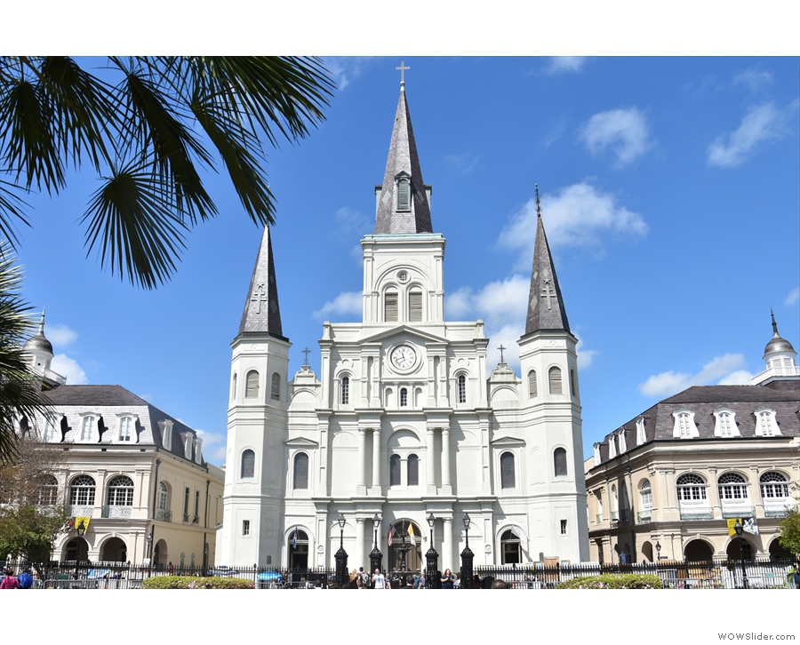 ... with the magnificent St Louis Cathedral as a backdrop and a... 