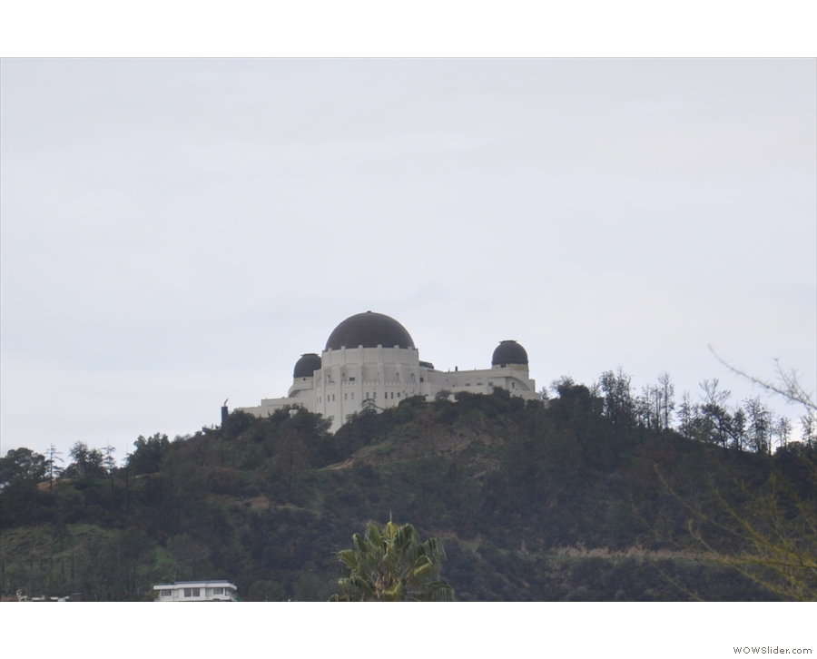 On the right is Griffith Observatory, a dedicated public observatory/science musuem...