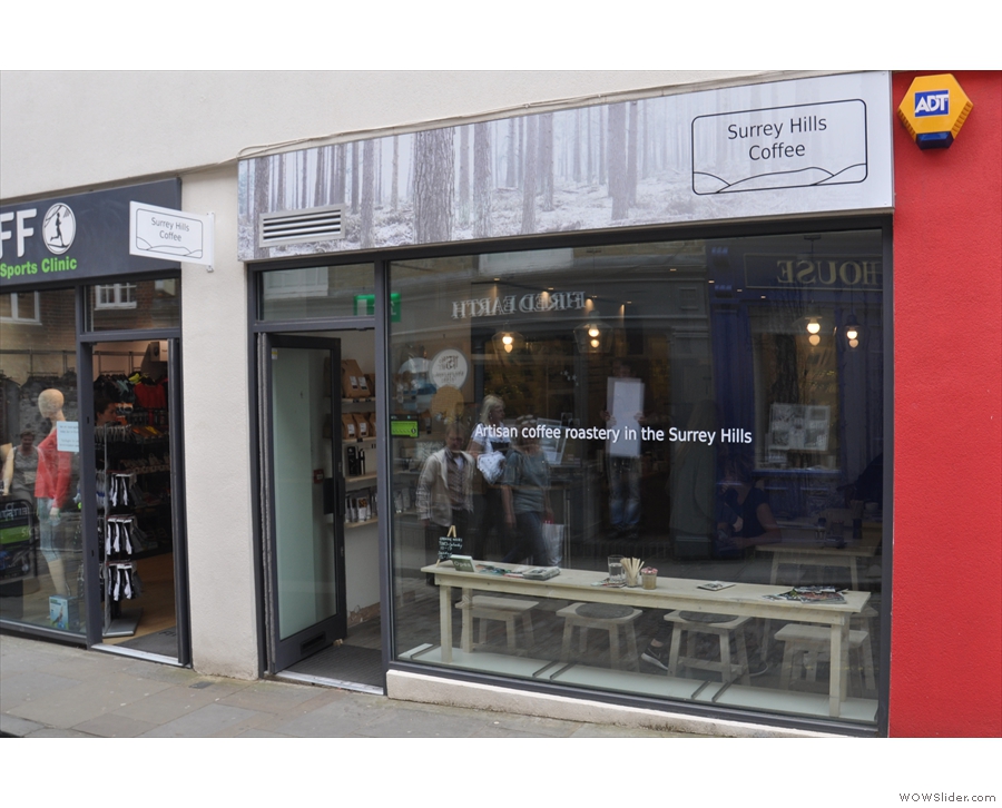 ... and in 2016 Surrey Hills Coffee became Guildford's first sit-in speciality coffee shop.