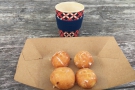 I even had dessert: doughnut holes! Then it was back on the road...