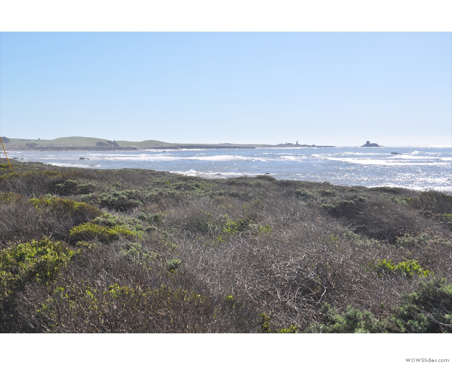 This is looking towards Point Piedras Blancas and the lighthouse...