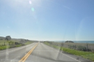 I've left the Big Sur behind now and the road is flat and straight, so I made good time...