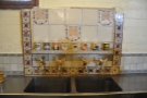 The kitchens are very functional, but some of the detail, like this tiling, is lovely.