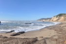 A panorama of the second bay to the north. There's a third rock in the distance and...
