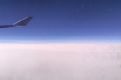 It was a daytime flight, all 10 hours of it. Not a lot of views though!