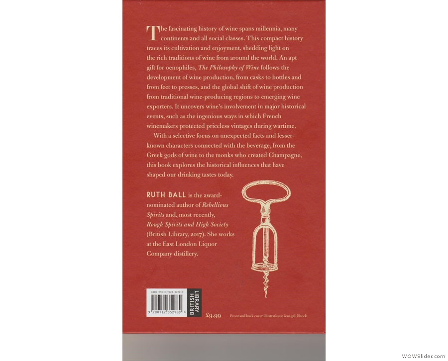... and the back cover, complete with that essential item, the corkscrew.