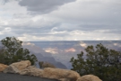 ... that the clouds cast shadows and patches of light on the distant north rim.