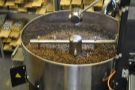The idea is to cool the beans as quickly as possible to stop the roasting process.