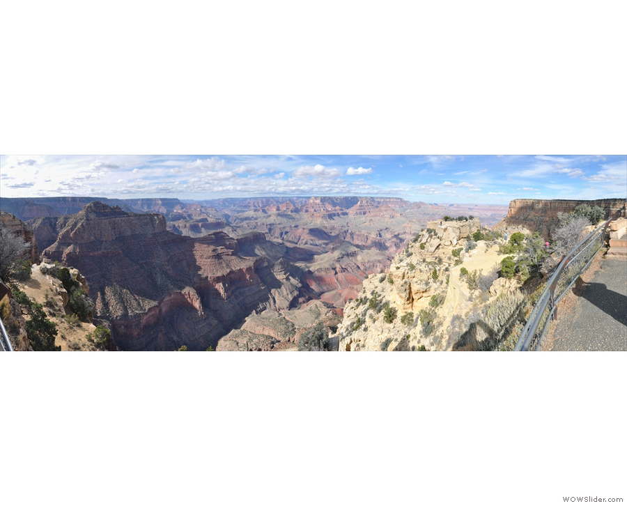 A panoramic view of the Grand Canyon, this time without a tree in the way!