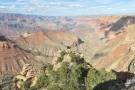 A panorama from Navajo Point, looking north. The Colorado River flows down from the top of the picture before turning to flow west through the Grand Canyon.