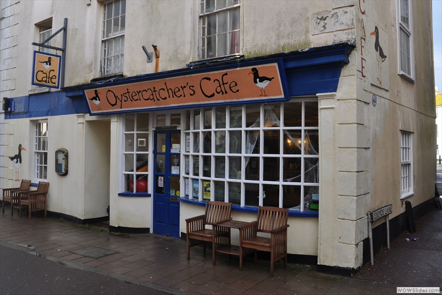 The Oystercatchers Cafe in Teignmouth; loving the decor already