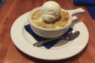 Instead I had an apple cobbler at a nearby restaurant. 