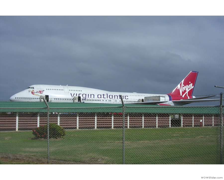 I flew back from St Lucia two weeks later, on another Virgin Atlantic 747.