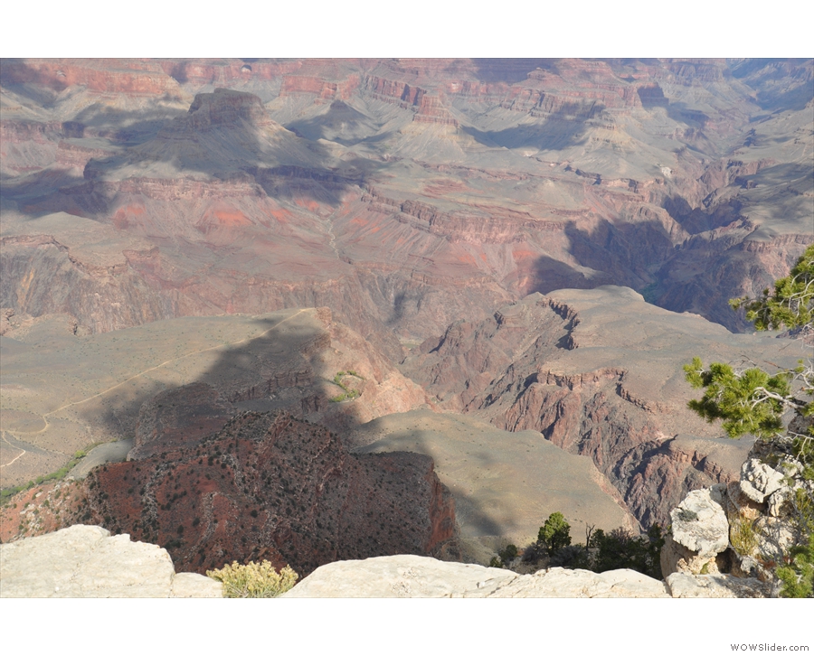 This is about as close to the edge as I'll get. That's Plateau Point again...