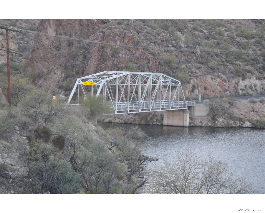 On reaching Canyon Lake, I'd stopped just after crossing this bridge at its western end.