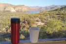 ... Apache Trail, where I enjoyed the last of my coffee, my Travel Press & ThermaCup...
