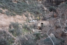 One of many concrete culverts which span the dry water courses on the canyon's sides.
