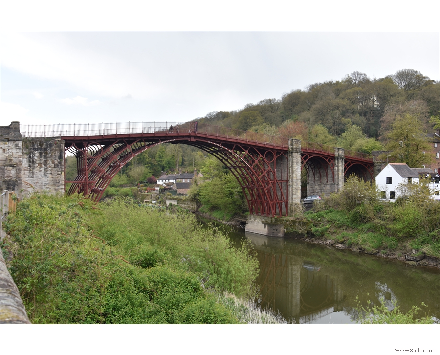 ... which I took to the nearby Ironbridge, which spans the River Severn. This is the view...
