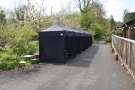 ... and you'll find a row of seven gazebos opposite the café, plus a two-person table.
