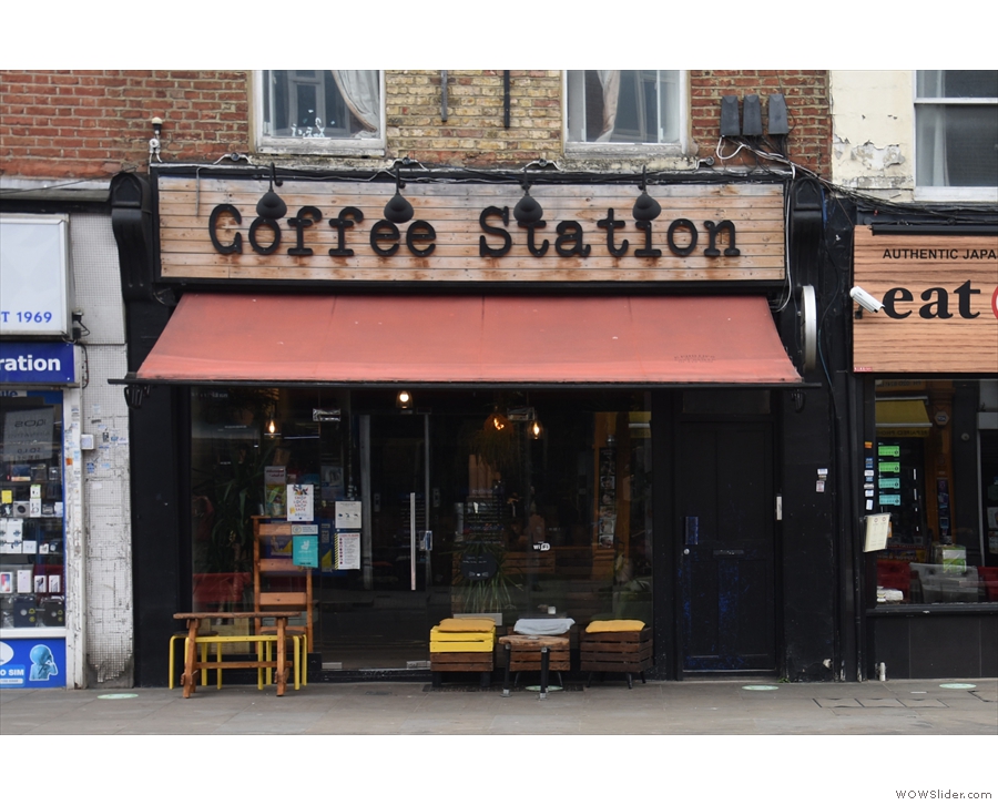 Coffee Station on the south side of King Street in Hammersmith.