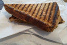 I also had a late lunch, taking the last vegan cheese and mushroom toastie.