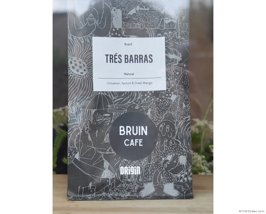 ... which, when I was there, was the Trés Barras, a naturally-processed coffee from Brazil.