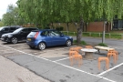 There's also seating out front, although it does cut down on the parking spaces.